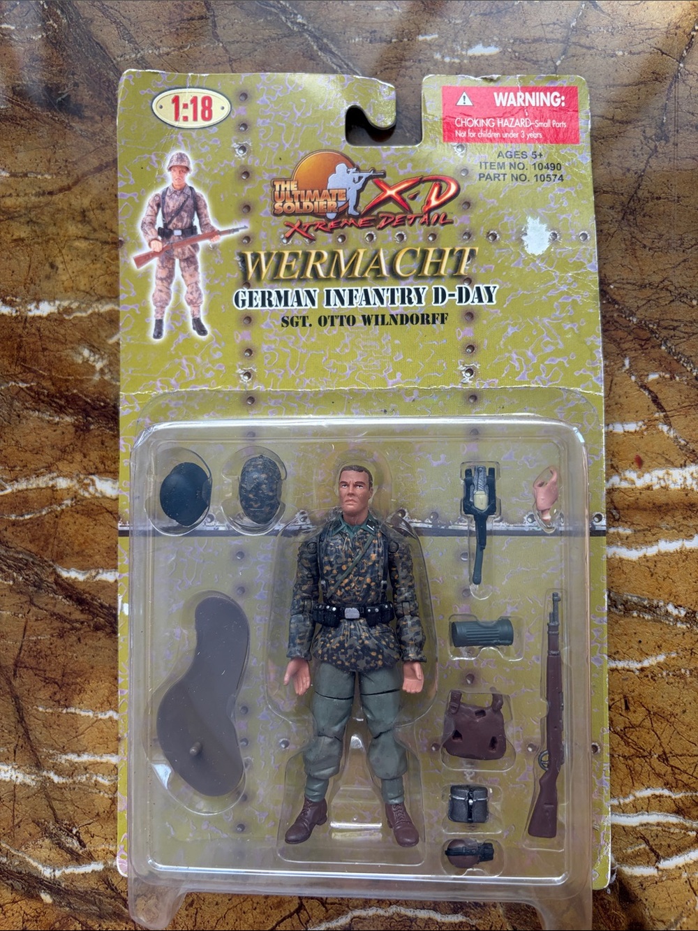 Wermacht German Infantry D-Day Action Figure - Olive Green